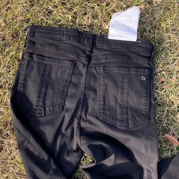 NWT Rag & Bone Nina High Rise skinny black jeans sz 29 - Picture 9 of 12